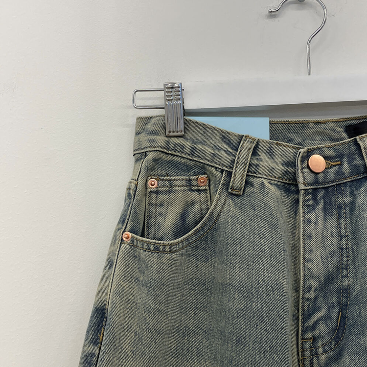 빈티지힙 워싱 와이드 데님 벌룬청바지 빅사이즈 키작녀 키큰녀