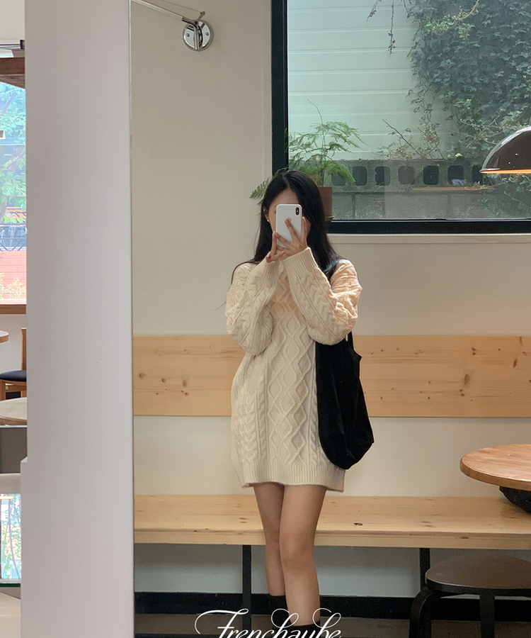 WALANCE 別注　ペーパーニットワンピース　ブラウン WALANCE 別注 ペーパーニットワンピース ブラウン WALANCE 別注