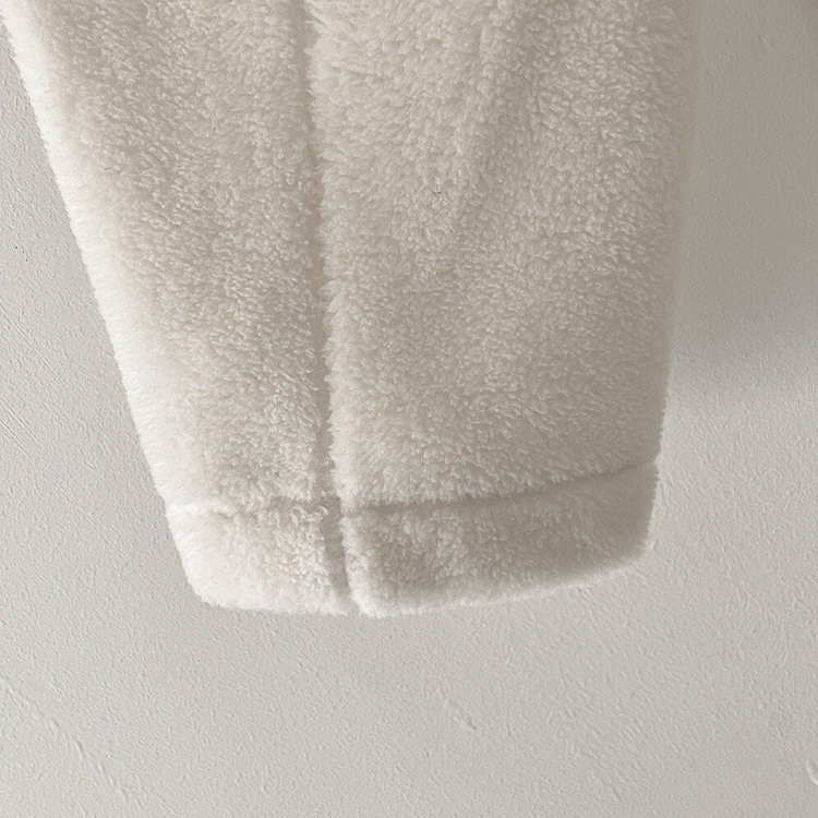 왕오버핏 도톰 양털 카라 떡볶이 덤블 뽀글이자켓 퍼코트