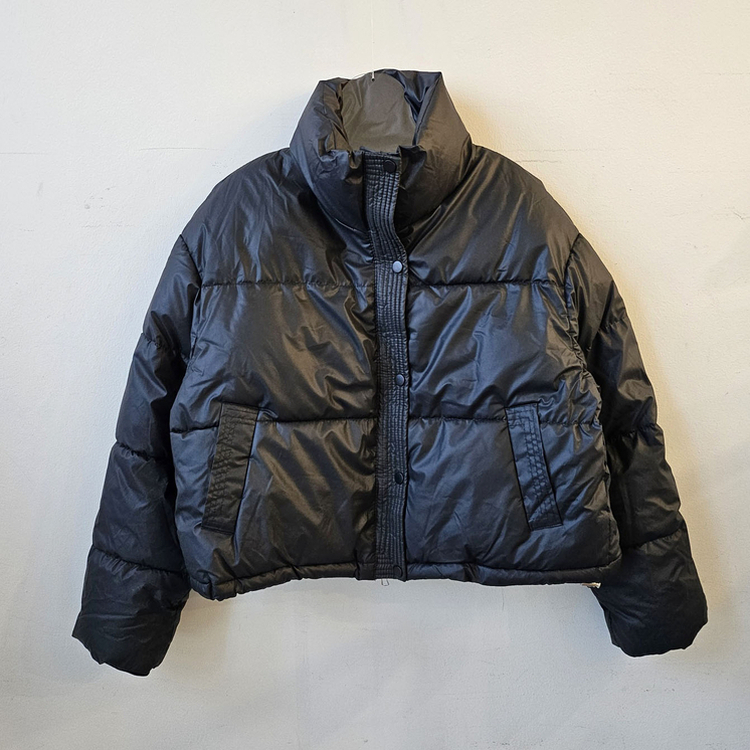 ハイネックデイリーウェロンクロップダウンジャケット