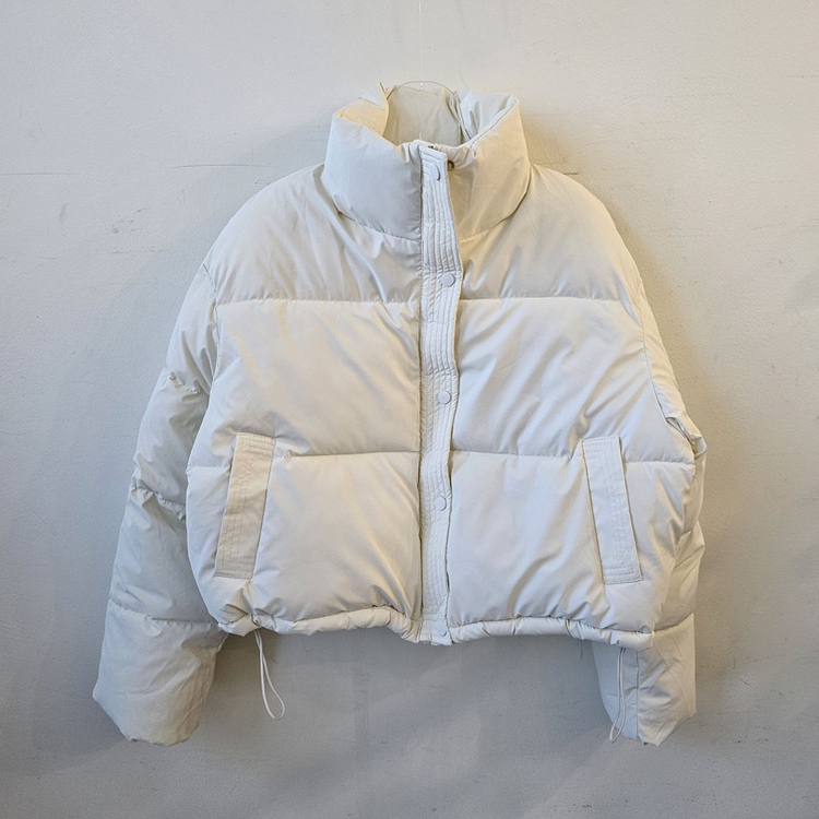 ハイネックデイリーウェロンクロップダウンジャケット