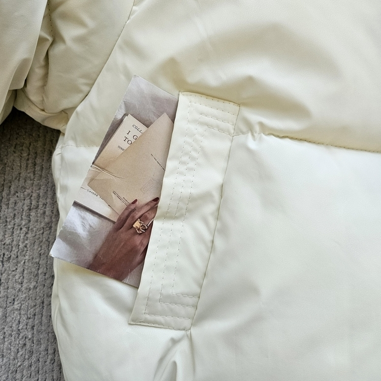 ハイネックデイリーウェロンクロップダウンジャケット