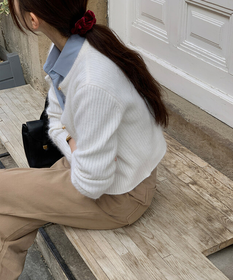 ベルベットスクランチヘアゴム BURGUNDY