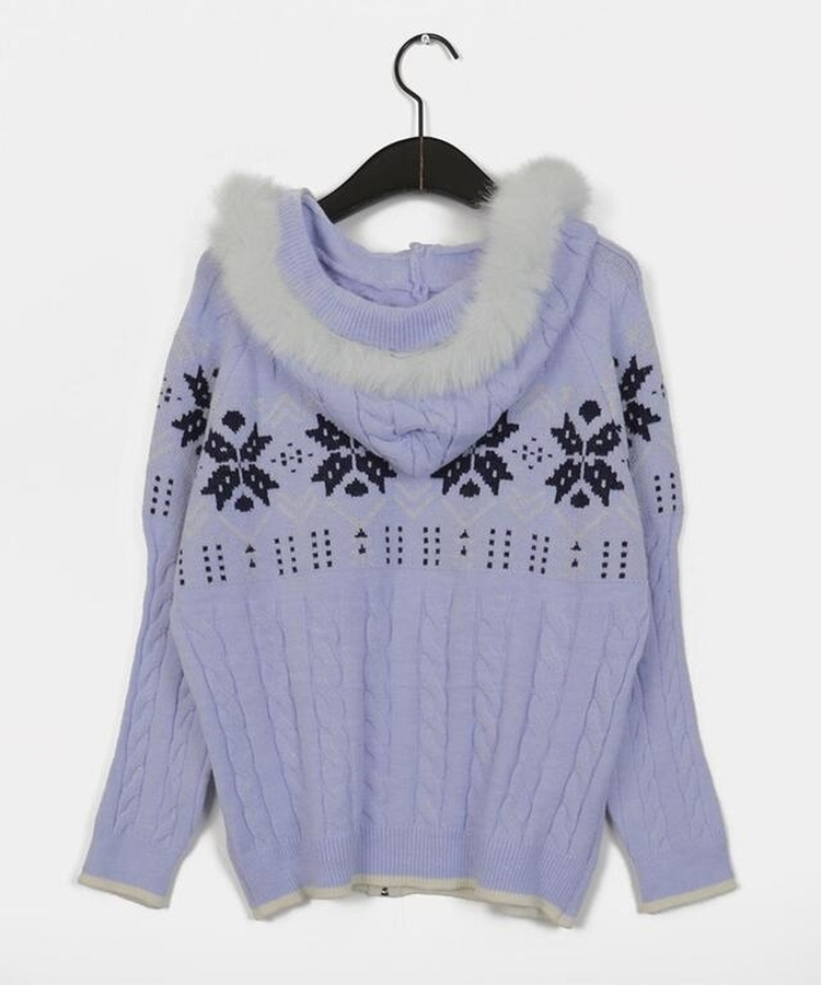 ノルディックケーブルファーニットジップアップ｜ジャンパー｜韓国