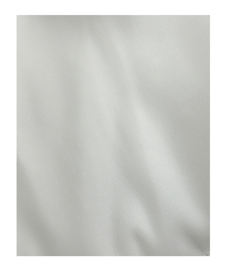 スナップボタンレザーセミクロップダウン