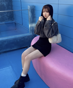 SET】フードVネックワンピース＋デニムジャケット｜ツーピース