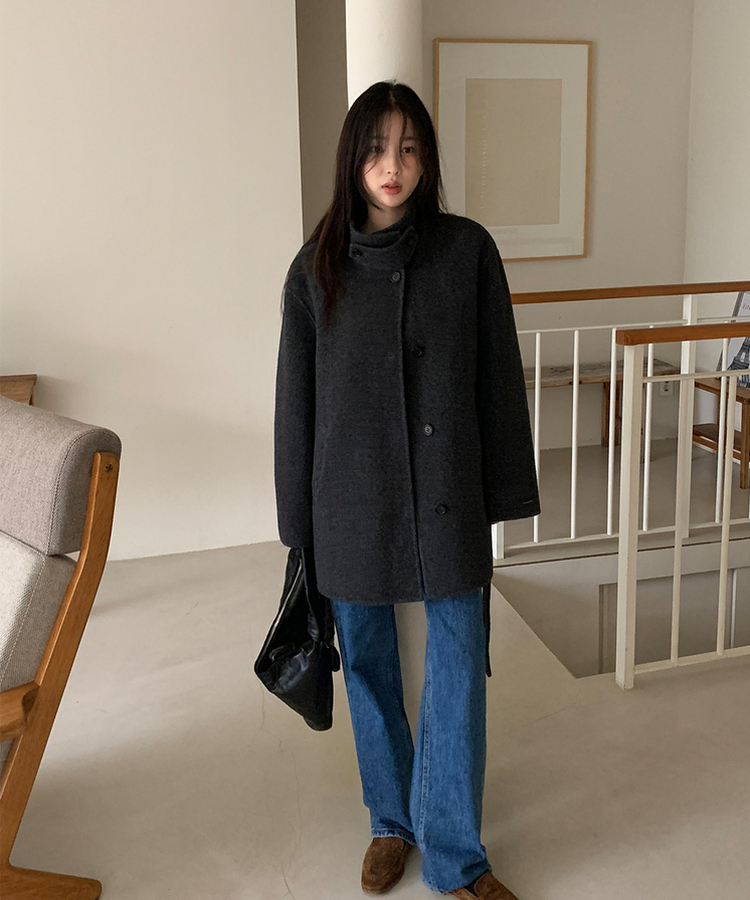 【丈別】プレーンセミワイドデニム BLUE