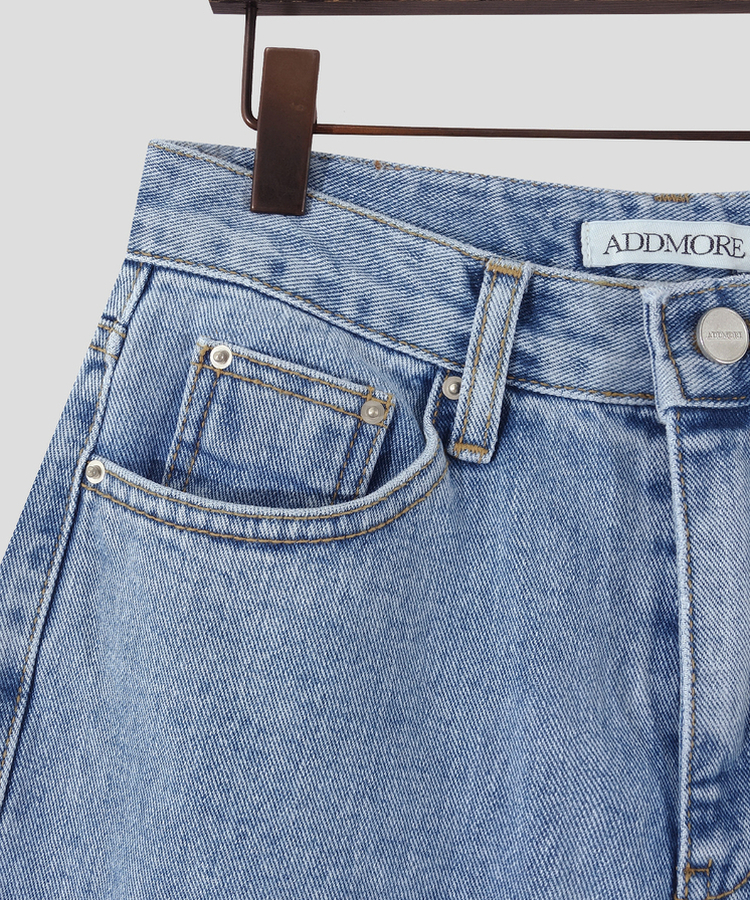 【丈別】プレーンセミワイドデニム