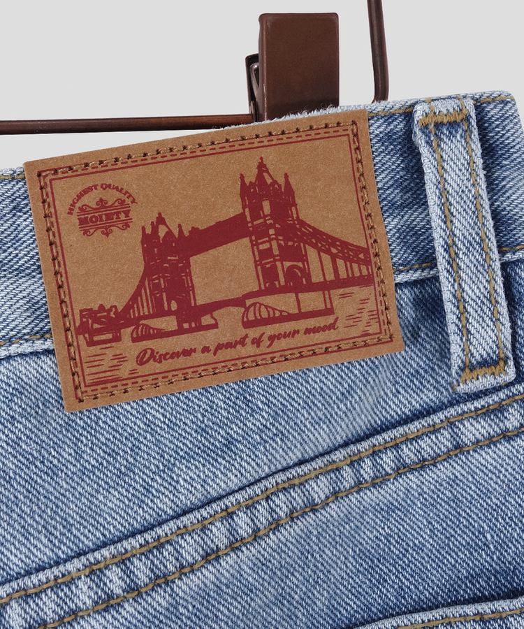 【丈別】プレーンセミワイドデニム