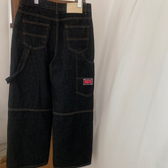 ワイド ワッペンワイドデニムパンツ