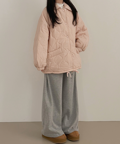 ベリーカラーキルティングダウンジャケット｜ダウン｜韓国ファッション