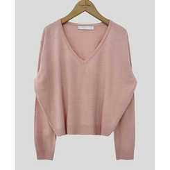 シンプルVネックニット(12color)