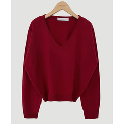 シンプルVネックニット(12color)