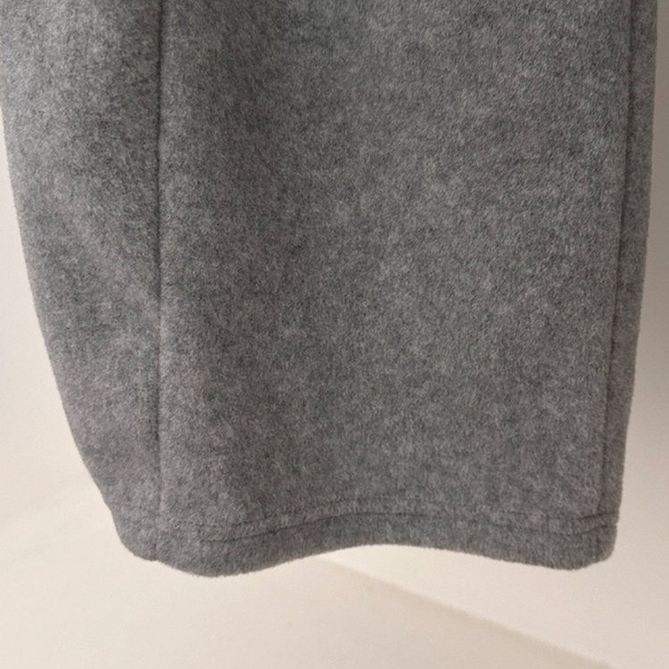 헬리 폭닥 후리스 기모 사이드스냅 비죠 버튼 와이드 트레이닝 팬츠