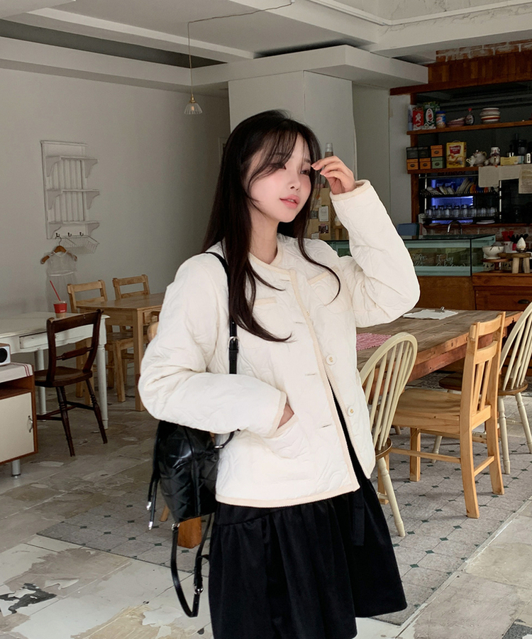 ハートキルティングダウンジャケット｜ダウン｜韓国ファッション通販 SONA