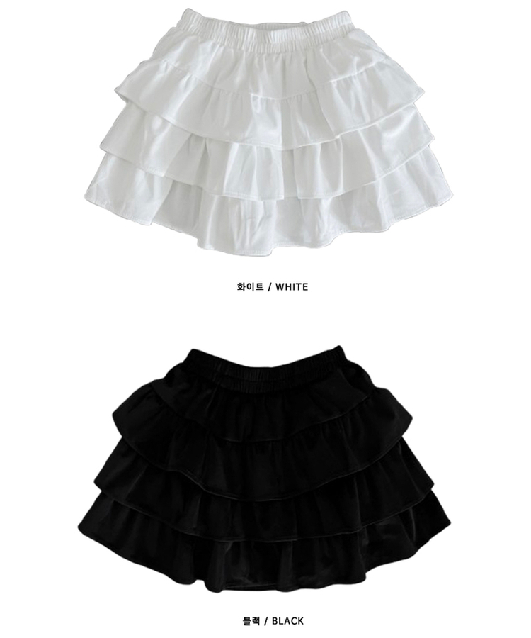 투미니캉캉벨벳숏스커트