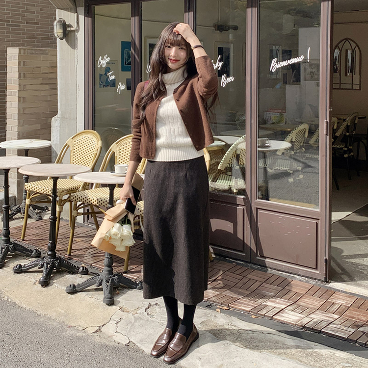 2丈タイプツイードタイトスカート｜ミニスカート｜韓国ファッション