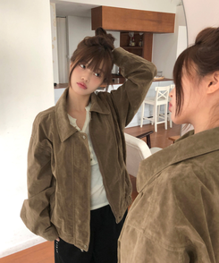 ビンテージウォッシングレザージャケット MOCHA(SUEDE)