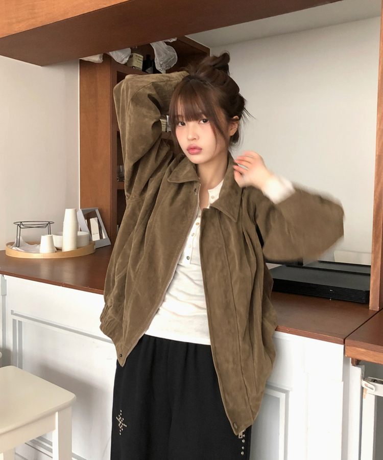 ビンテージウォッシングレザージャケット MOCHA(SUEDE)