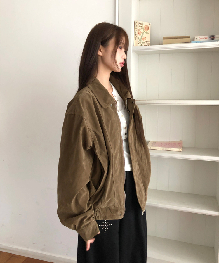 ビンテージウォッシングレザージャケット MOCHA(SUEDE)