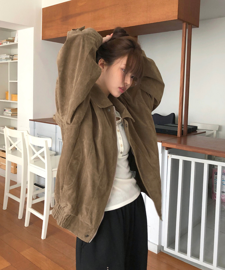 ビンテージウォッシングレザージャケット MOCHA(SUEDE)