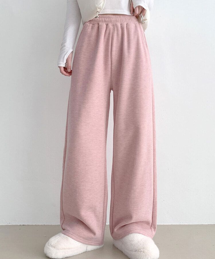 【SHORT/LONG 丈別】起毛ワイドトレーニングパンツ8色