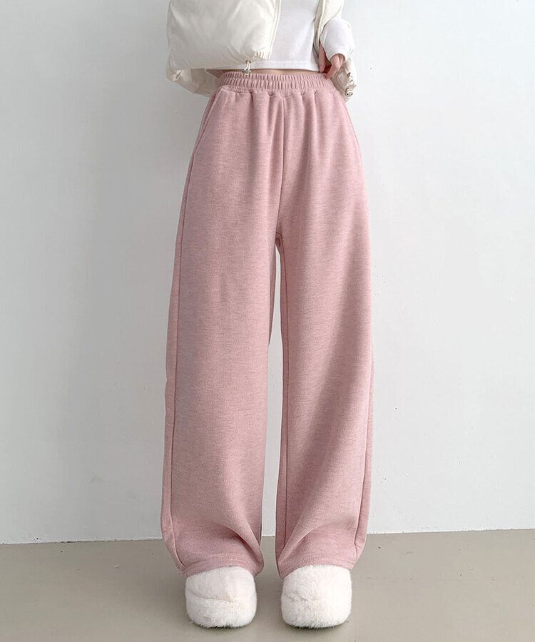 【SHORT/LONG 丈別】起毛ワイドトレーニングパンツ8色