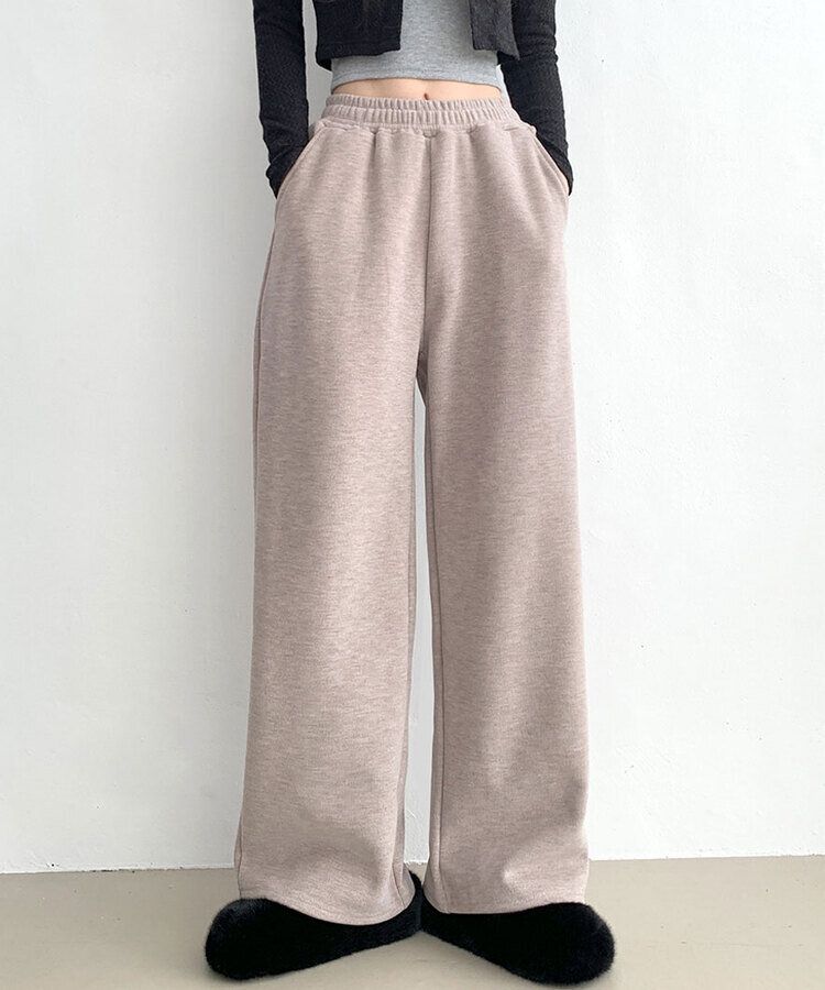 【SHORT/LONG 丈別】起毛ワイドトレーニングパンツ8色