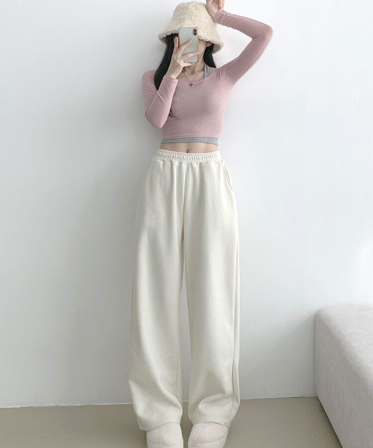 【SHORT/LONG 丈別】起毛ワイドトレーニングパンツ8色