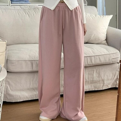 トレーニングパンツ 【丈別】ピンタックワイドトレーニングパンツ(7color) LIGHT PINK