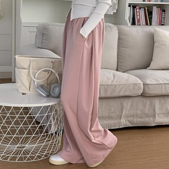 トレーニングパンツ 【丈別】ピンタックワイドトレーニングパンツ(7color) LIGHT PINK