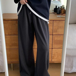 トレーニングパンツ 【丈別】ピンタックワイドトレーニングパンツ(7color) DEEP GRAY