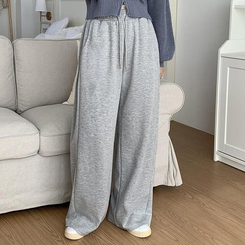 トレーニングパンツ 【丈別】ピンタックワイドトレーニングパンツ(7color) MELANGE