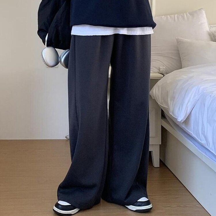 【丈別】ピンタックワイドトレーニングパンツ(7color) DEEP GRAY