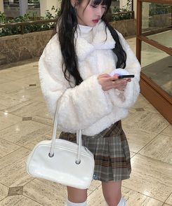 レントカラーショートファージャケット｜ジャケット｜韓国ファッション