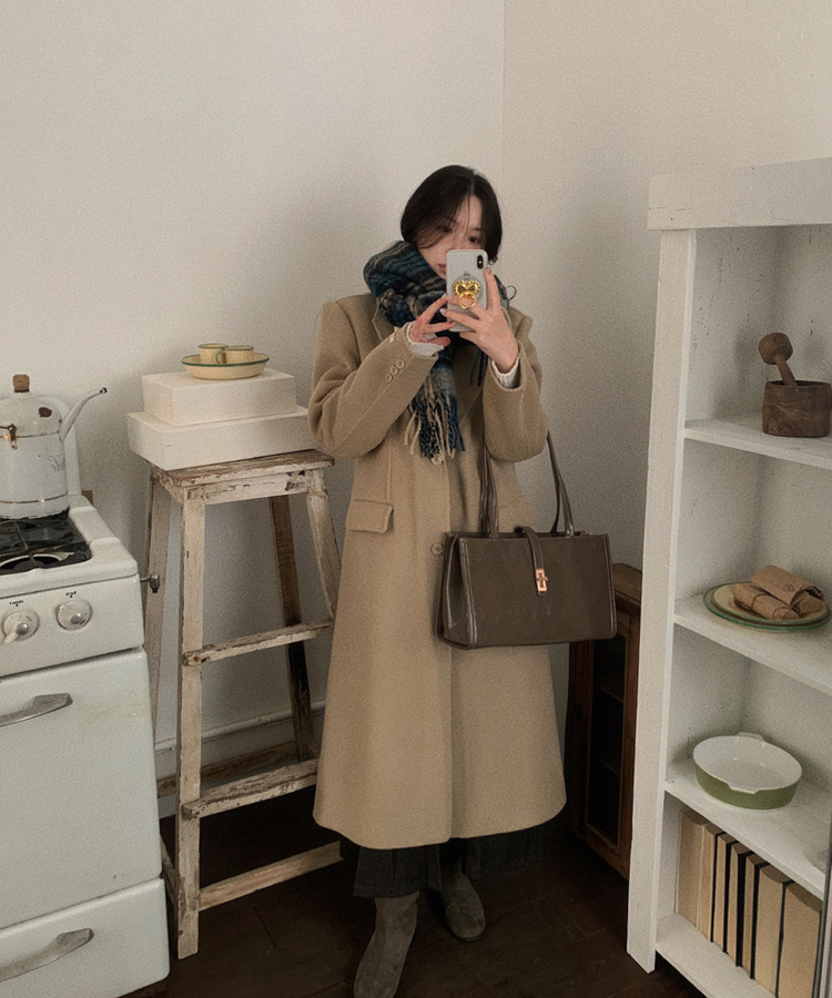 leday handmadecoatハンドメイド コート 韓国 OUNCE LADYMADE（レディメイド）｜ スカーフベルトフレアトレンチ