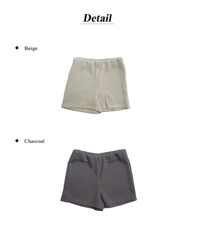 セクニットリブショートパンツ