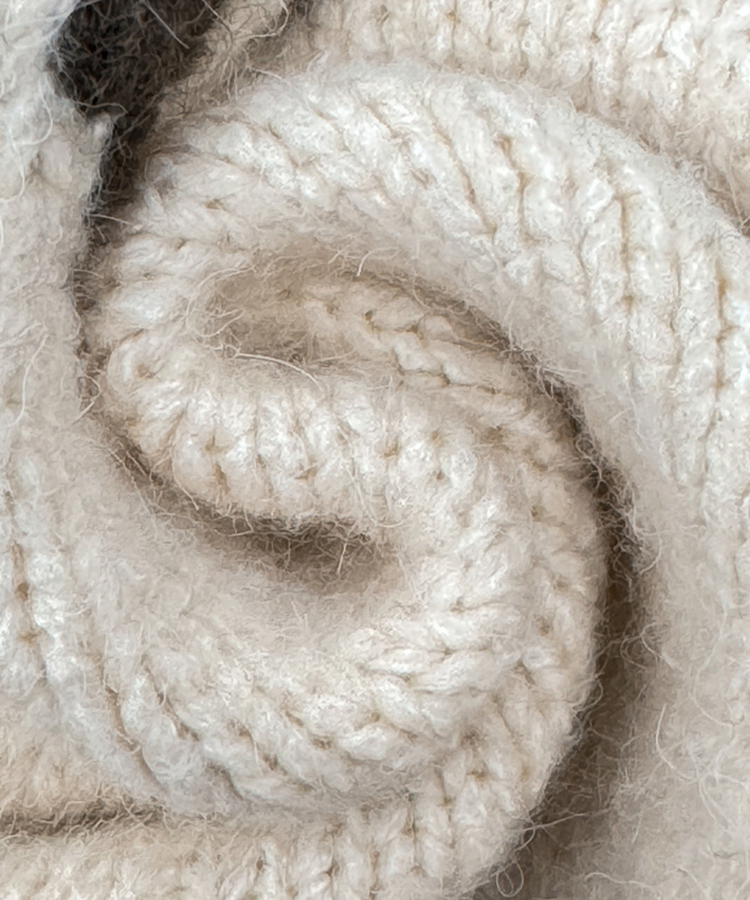 フードクリスマスノルディックニットカーディガン