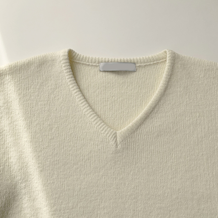 손이가요 손이가 겨울 폭닥 도톰 브이넥 긴팔 세미 크롭 니트 가을 상의 크리스마스 데일리 하객룩 겨울옷 10color