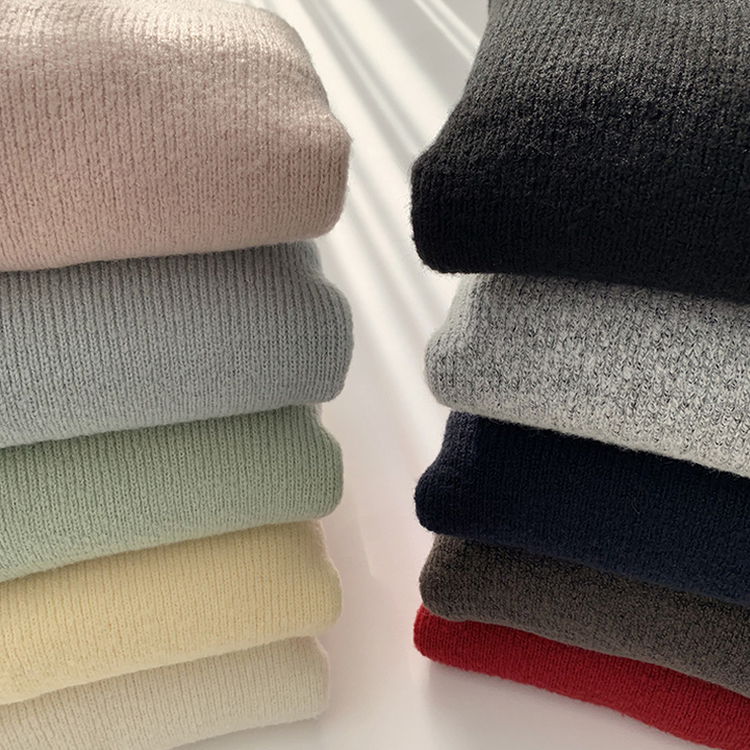 손이가요 손이가 겨울 폭닥 도톰 브이넥 긴팔 세미 크롭 니트 가을 상의 크리스마스 데일리 하객룩 겨울옷 10color