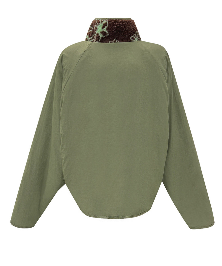 꽃 리버시블 뽀글이 후리스