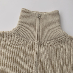 카라멜 오버핏 데일리 겨울 긴팔 반집업 니트 루즈핏 캐주얼 빈티지 빅사이즈 맨투맨 5color