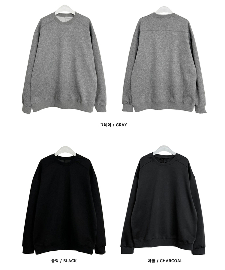 절개무지오버핏맨투맨