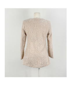 ダンブルツイードノーカラーミニワンピース