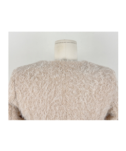 ダンブルツイードノーカラーミニワンピース