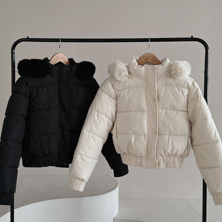 ファーフードショートダウン