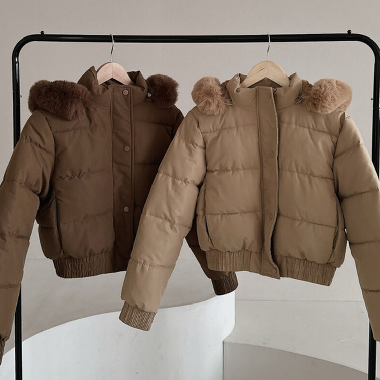 ファーフードショートダウン