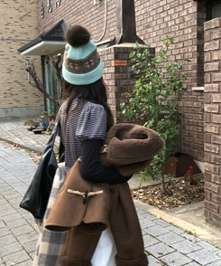 ナイトレザーショルダービッグバッグ BLACK