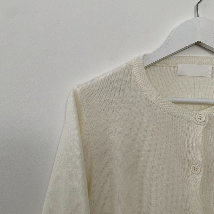 ラウンドセミクロップニットカーディガン(10color)