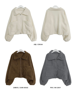 포켓양털뽀글이아방핏자켓점퍼